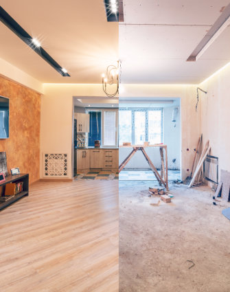 before and after renovation