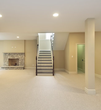 beautiful basement